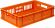 Ящик 600х400х150 мороз. с перфорацией  оранжевый