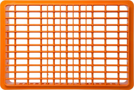 Ящик 600х400х150 мороз. с перфорацией  оранжевый