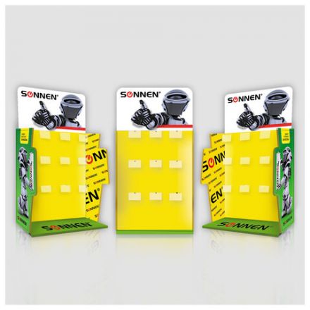 Дисплей для размещения товара настольный SONNEN, 65x35x21 см, 9 крючков, металл, 504996 Дисплей для размещения товара настольный SONNEN, 65x35x21 см, 9 крючков, металл, 504996