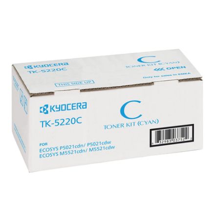 Тонер-картридж KYOCERA (TK-5220C) ECOSYS P5021cdn/cdw/M5521cdn/cdw, голубой, ресурс 1200 стр., оригинальный, 1T02R9CNL1 Тонер-картридж KYOCERA (TK-5220C) ECOSYS P5021cdn/cdw/M5521cdn/cdw, голубой, ресурс 1200 стр., оригинальный, 1T02R9CNL1