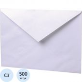 Конверт в упаковке Белый С3(330х410мм)треуг кл,100г/м2,без клея,500шт/уп