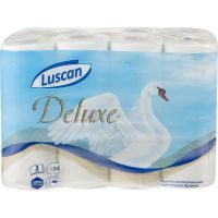 Бумага туалетная Luscan Deluxe 3-слойная белая (24 рулонов в упаковке)