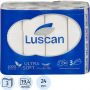 Бумага туалетная Luscan Deluxe 3-слойная белая (24 рулонов в упаковке)