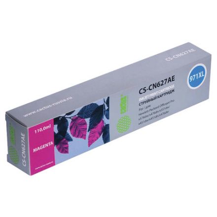 Картридж струйный CACTUS (CS-CN627AE) для HP OfficeJet Pro X576/476/451, пурпурный Картридж струйный CACTUS (CS-CN627AE) для HP OfficeJet Pro X576/476/451, пурпурный