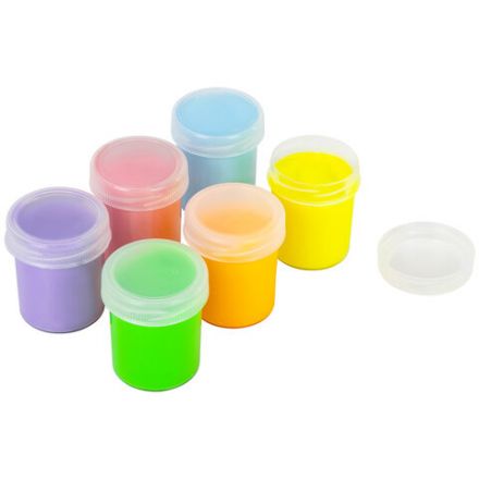 Краски пальчиковые для малышей от 1 года, 6 цветов (3 пастельных + 3 флуоресцентных) по 40 мл, BRAUBERG KIDS, 192400 Краски пальчиковые для малышей от 1 года, 6 цветов (3 пастельных + 3 флуоресцентных) по 40 мл, BRAUBERG KIDS, 192400