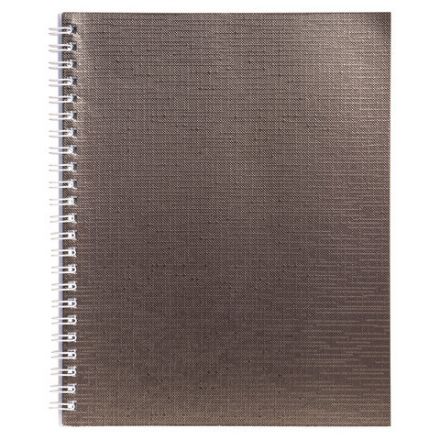 Тетрадь бумвинил, А5, 96 л., гребень, офсет №1, клетка, КОРИЧНЕВАЯ Metallic, HATBER, 96Т5бвВ1гр Тетрадь бумвинил, А5, 96 л., гребень, офсет №1, клетка, КОРИЧНЕВАЯ Metallic, HATBER, 96Т5бвВ1гр