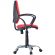 Кресло FA_EChair-222 PC ткань красная ТК12, Silver