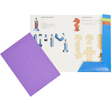 Картон цветной 16л.8цв,А4 Луч Школа творчества немелованный в папке 1795-08