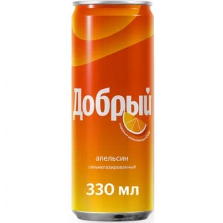 Напиток Добрый Апельсин газ. 0,33л ж/б Напиток Добрый Апельсин газ. 0,33л ж/б