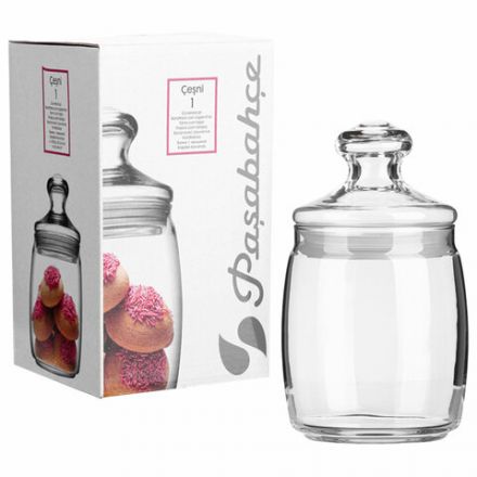 Банка для сыпучих продуктов, с крышкой, 920 мл, стекло, PASABAHCE "ЧЕШНИ", фирменная подарочная упаковка, 97560 Банка для сыпучих продуктов, с крышкой, 920 мл, стекло, PASABAHCE "ЧЕШНИ", фирменная подарочная упаковка, 97560