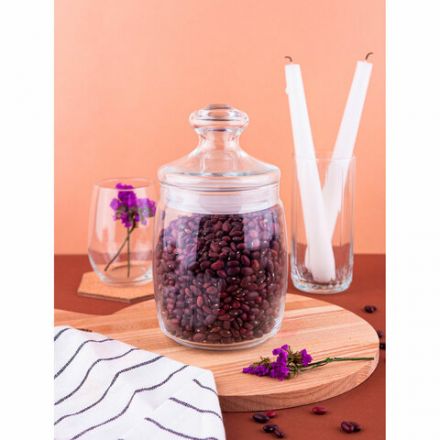 Банка для сыпучих продуктов, с крышкой, 920 мл, стекло, PASABAHCE "ЧЕШНИ", фирменная подарочная упаковка, 97560 Банка для сыпучих продуктов, с крышкой, 920 мл, стекло, PASABAHCE "ЧЕШНИ", фирменная подарочная упаковка, 97560