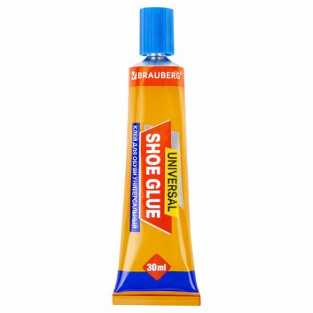 Клей универсальный обувной водостойкий BRAUBERG EXTRA, 30 мл, прочный, блистер, 608105 Клей универсальный обувной водостойкий BRAUBERG EXTRA, 30 мл, прочный, блистер, 608105