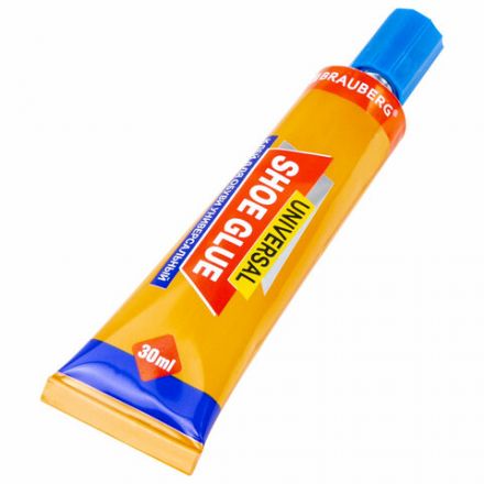Клей универсальный обувной водостойкий BRAUBERG EXTRA, 30 мл, прочный, блистер, 608105 Клей универсальный обувной водостойкий BRAUBERG EXTRA, 30 мл, прочный, блистер, 608105