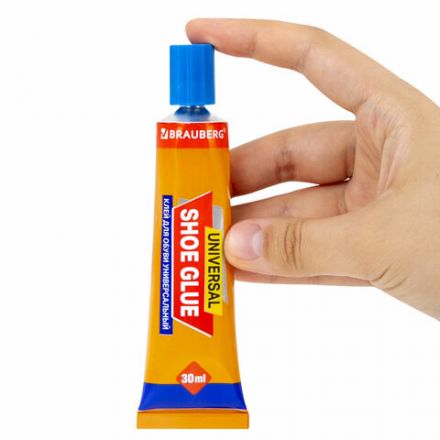 Клей универсальный обувной водостойкий BRAUBERG EXTRA, 30 мл, прочный, блистер, 608105 Клей универсальный обувной водостойкий BRAUBERG EXTRA, 30 мл, прочный, блистер, 608105