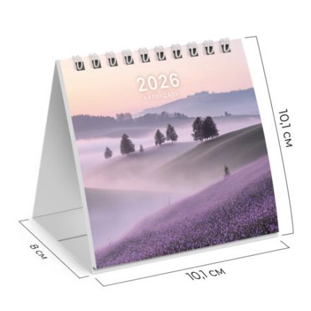 Календарь-домик настольный на гребне, 2026 г., BRAUBERG, 101х101 мм, "Пейзаж", 117276 Календарь-домик настольный на гребне, 2026 г., BRAUBERG, 101х101 мм, "Пейзаж", 117276