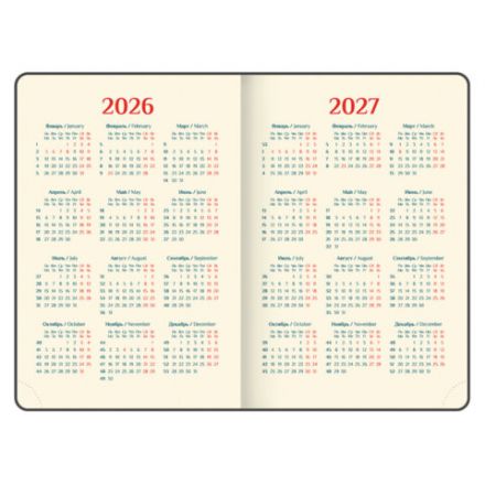 Ежедневник датированный 2026 А5 148х218 мм, GALANT "CombiContract", под кожу, коричневый, 117487 Ежедневник датированный 2026 А5 148х218 мм, GALANT "CombiContract", под кожу, коричневый, 117487
