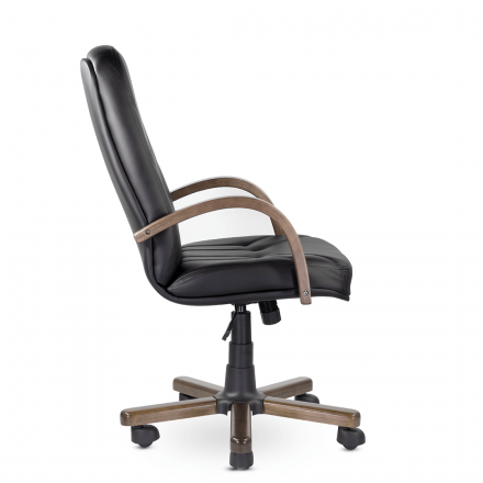 Кресло Комо В дерево D8 (темный орех) S-0401 (черный) Кресло Комо В дерево D8 (темный орех) S-0401 (черный)