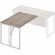 Брифинг Комус Мебель К-Loft Director 241B001 1200х800х752 сонома темн/белый