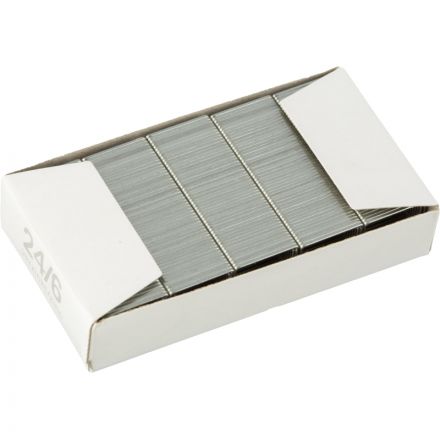 Скобы для степлера №24/6 Sax оцинкованные (1000 штук в упаковке)