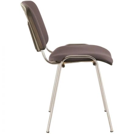 Стул 0MX_UA_Rio (ИЗО/ISO) серая ткань C-38, каркас хром