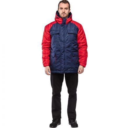 Куртка рабочая зимняя з41-КУ цв. синий/красный (р.60-62) 170-176 Куртка рабочая зимняя з41-КУ цв. синий/красный (р.60-62) 170-176