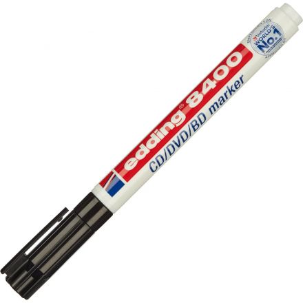 Маркер для CD EDDING E-8400/1 черный, 0,5-1 мм Маркер для CD EDDING E-8400/1 черный, 0,5-1 мм