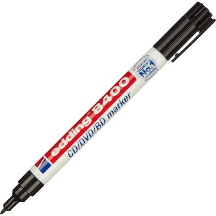 Маркер для CD EDDING E-8400/1 черный, 0,5-1 мм Маркер для CD EDDING E-8400/1 черный, 0,5-1 мм
