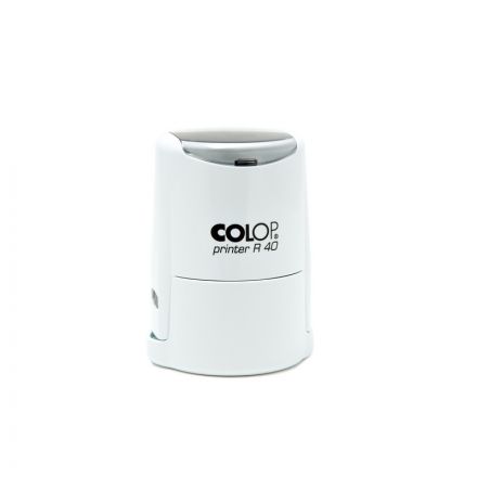 Оснастка для печати круглая Colop Printer R40 40 мм с крышкой белая