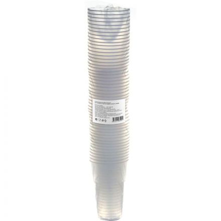 Стакан одноразовый 500мл прозр., для хол/гор., КОМУС, ПП 50шт/уп