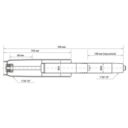 Газлифт BRABIX A-100 короткий, белый, В КОРОБЕ, в открытом виде 346 мм, d 50 мм, класс 2, 533079 Газлифт BRABIX A-100 короткий, белый, В КОРОБЕ, в открытом виде 346 мм, d 50 мм, класс 2, 533079