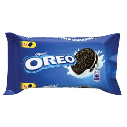 Печенье OREO (Орео) шоколадное, начинка из ванильного крема, 38 г, 54804 Печенье OREO (Орео) шоколадное, начинка из ванильного крема, 38 г, 54804