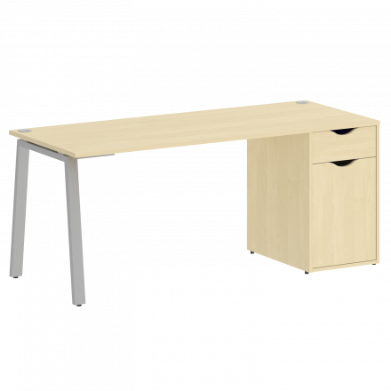 Home Office Стол письменный VR.SP-3-178.1.A Клён/Серый металл 1780*720*750 Home Office Стол письменный VR.SP-3-178.1.A Клён/Серый металл 1780*720*750