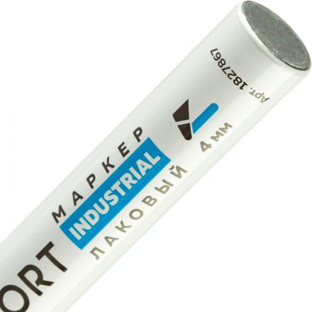 Маркер лаковый TOPFORT Industrial 4 мм черный Маркер лаковый TOPFORT Industrial 4 мм черный