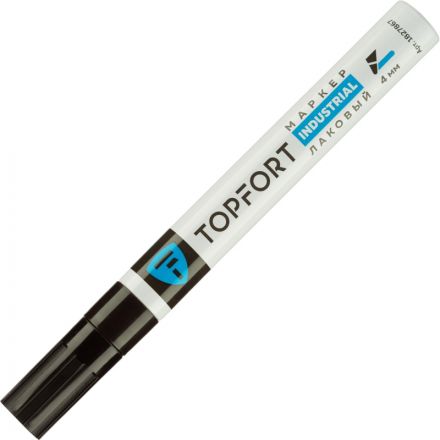 Маркер лаковый TOPFORT Industrial 4 мм черный Маркер лаковый TOPFORT Industrial 4 мм черный