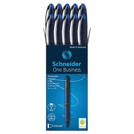 Ручка-роллер SCHNEIDER "One Business", СИНЯЯ, корпус темно-синий, узел 0,8 мм, линия письма 0,6 мм, 183003 Ручка-роллер SCHNEIDER "One Business", СИНЯЯ, корпус темно-синий, узел 0,8 мм, линия письма 0,6 мм, 183003