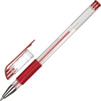 Ручка гелевая неавтомат. Attache Economy красный стерж., 0,5 мм,манж