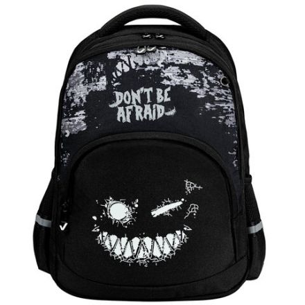 Рюкзак BRAUBERG SOFT, 2 отделения, 3 кармана, "Don't be afraid", СВЕТЯЩИЙСЯ, 40х31х15 см, 271364