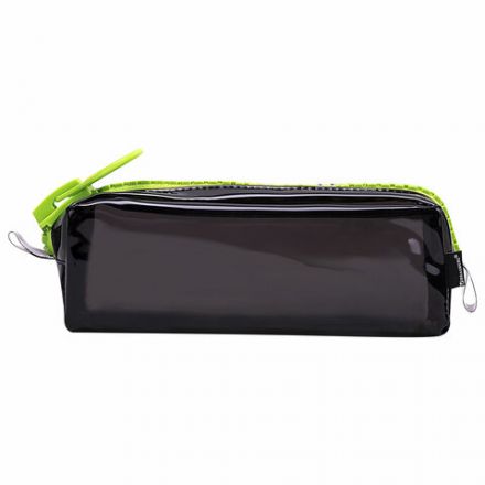 Пенал BRAUBERG с объемной "тракторной" молнией, 1 отделение, ПВХ, 22х8х6,5 см, "Neon green", 271564