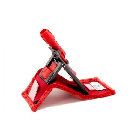 Держатель МОПа A-VM 40x11 см пластик серый/красный Держатель МОПа A-VM 40x11 см пластик серый/красный