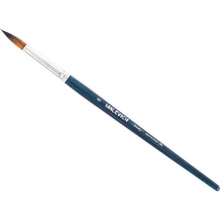 Кисть художеств. Малевичъ Andy синтетич.мягк,круглая,№6,корот.ручка,753006 Кисть художеств. Малевичъ Andy синтетич.мягк,круглая,№6,корот.ручка,753006