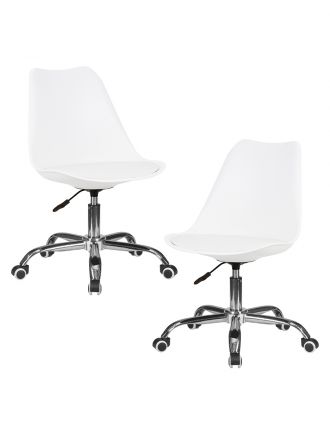 Набор 2 шт Офисное кресло для персонала DOBRIN MICKEY, белый Набор 2 шт Офисное кресло для персонала DOBRIN MICKEY, белый