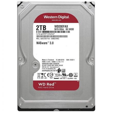 Жесткий диск WD Original SATA-III 2Tb (WD20EFAX) Red 5400rpm 256Mb 3.5