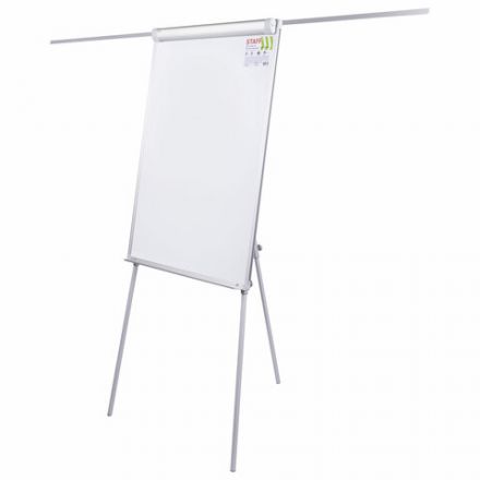 Доска-флипчарт с дополнительными держателями для бумаги, магнитно-маркерная, 70х100 см, тренога, STAFF, 238004 Доска-флипчарт с дополнительными держателями для бумаги, магнитно-маркерная, 70х100 см, тренога, STAFF, 238004