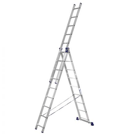 Лестница Алюмет алюминиевая трехсекционная 3x9 5309