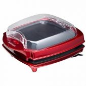 Электрогриль KITFORT КТ-1610, 1100 Вт, фиксированные панели, отсек для разогрева, красный Электрогриль KITFORT КТ-1610, 1100 Вт, фиксированные панели, отсек для разогрева, красный