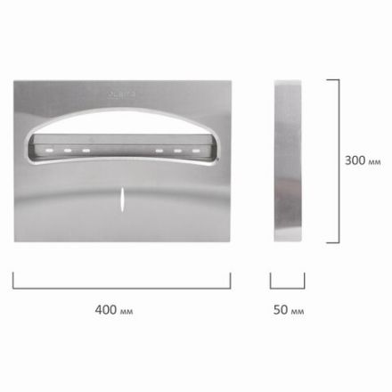 Диспенсер для покрытий на унитаз LAIMA PROFESSIONAL INOX, (V1) 1/2, нержавеющая сталь, матовый, 605702