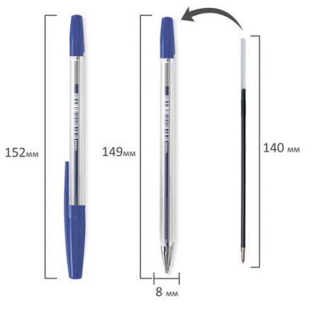 Ручка шариковая BRAUBERG "M-500 CLASSIC", СИНЯЯ, корпус прозрачный, узел 0,7 мм, линия письма 0,35 мм, 143444 Ручка шариковая BRAUBERG "M-500 CLASSIC", СИНЯЯ, корпус прозрачный, узел 0,7 мм, линия письма 0,35 мм, 143444
