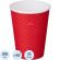 Стакан одноразовый бум двухслойный d-90мм 300мл Waffle Red (25шт/уп)