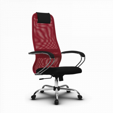 Кресло Метта SU-BK-8 красное/черное Ch