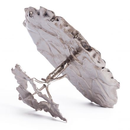 Блюдо Secret de Maison Лиф2/Leaf2 (мод. 9440) алюминиевый сплав, 44х25х20см, серебряный